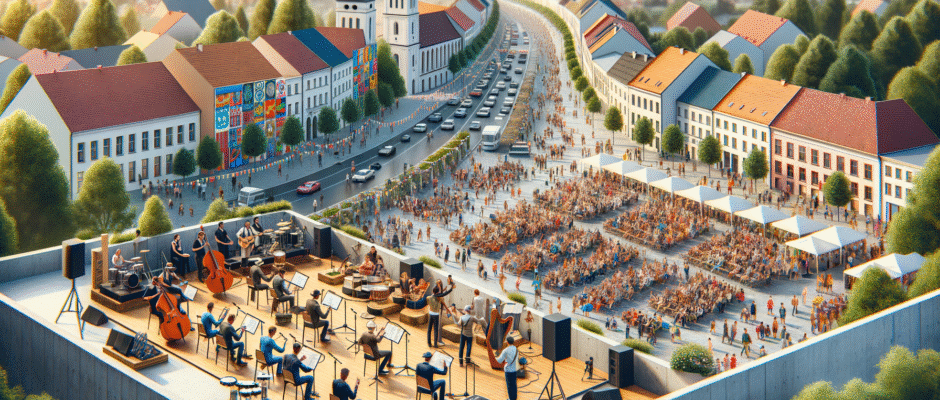 Wydarzenia kulturalne w województwie podlaskim: festiwal w Białymstoku, lokalne występy artystyczne w Suwałkach i zajęcia w gminach.